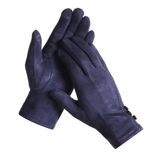 GL514-NV Ladies stretch touch screen compatible gloves w/3 buttonsgloves