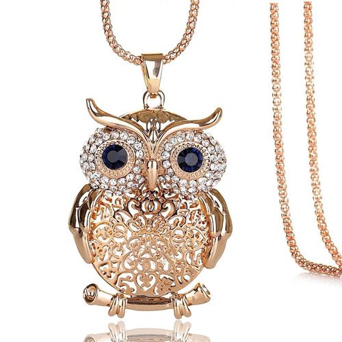 NL050-A9919-G owl necklace