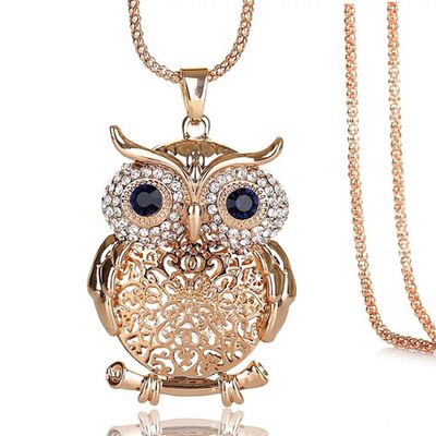 NL050-A9919-G owl necklace