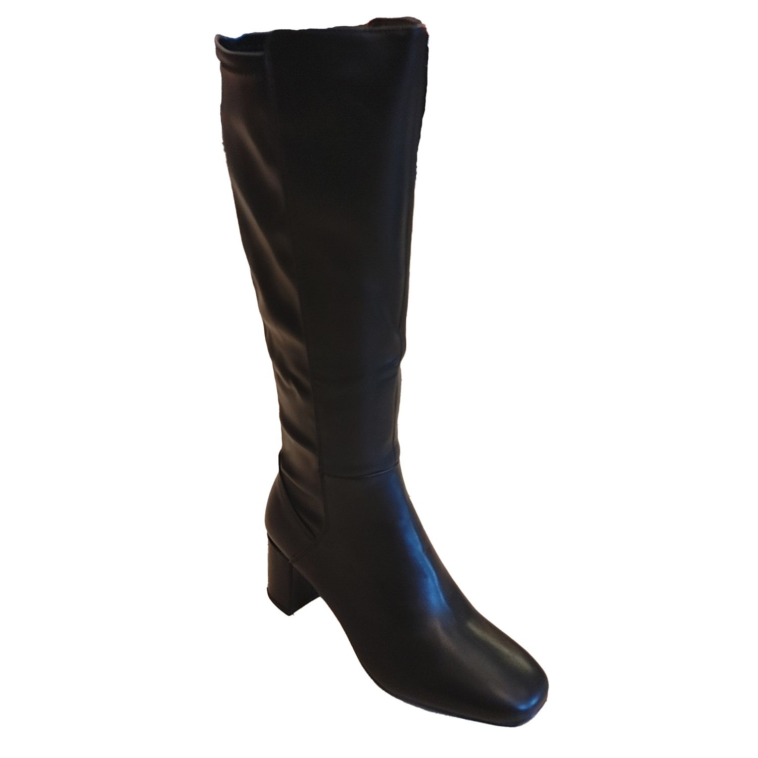 2135255 tall boot w/inside zip and 2&quot; heel