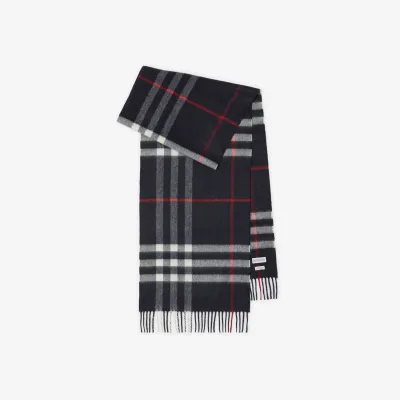 BB2010NAVY burberry like cashmere feel scarf