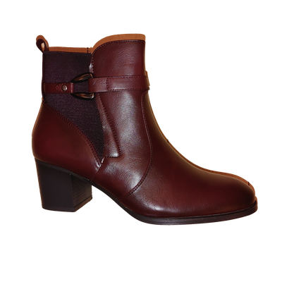 2147655 Ladies short boot w/inside zipper and 2&quot;heel