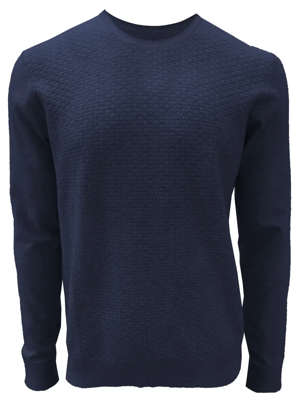 7363491 Men&#39;s cashmere like fine guage crew neck sweater