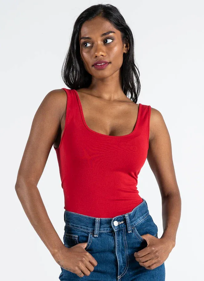 CEBT1113 Bamboo stretch fitted tank