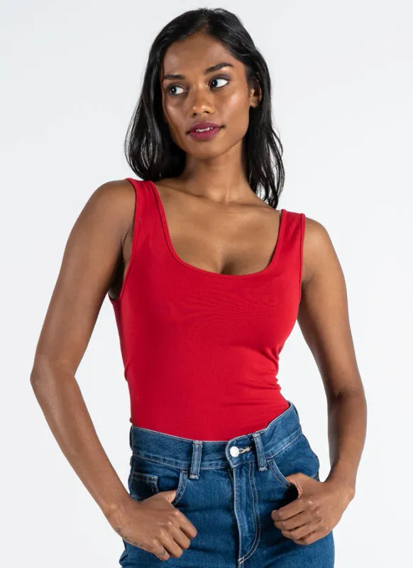 CEBT1113 Bamboo stretch fitted tank