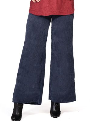 C7102 Ladies wide leg corduroy pant w/belt