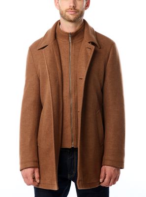 55041 Mens dress jacket/over coat w/ zip off lining