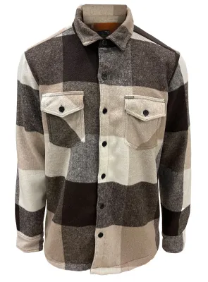 7364469 Recycled poly checkered shirt jacket