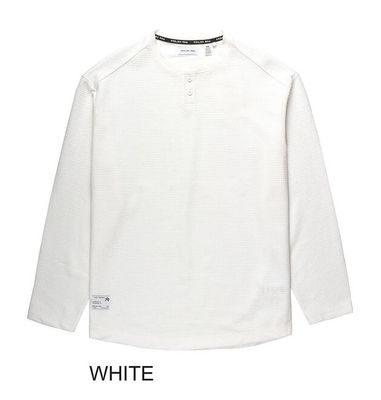 145735 Men&#39;s L/S henley waffle shirt