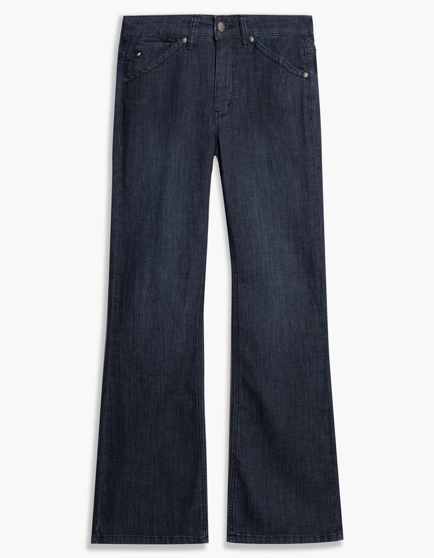 2162-7618-79 Women&#39;s mid- high waist, very flare leg flattering jean
