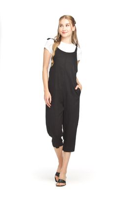 PP-07811 Ladies cotton blend jumpsuit w/adjustable straps