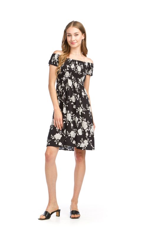 PD-14761 Floral off the shoulder dress
