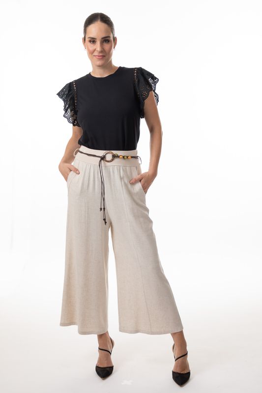 8596 Palazzo pant w/belt and 23 inch inseam