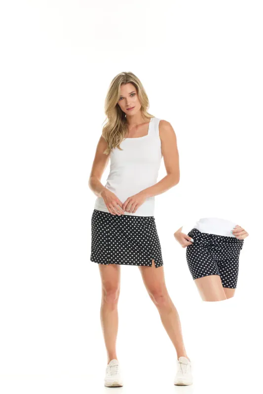 CJ4 Polkadot stretch pull on pencil skort