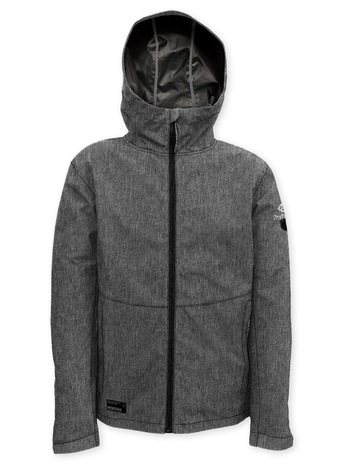 7468241 Men&#39;s hooded zip front breathable wind resistant 28 inch length