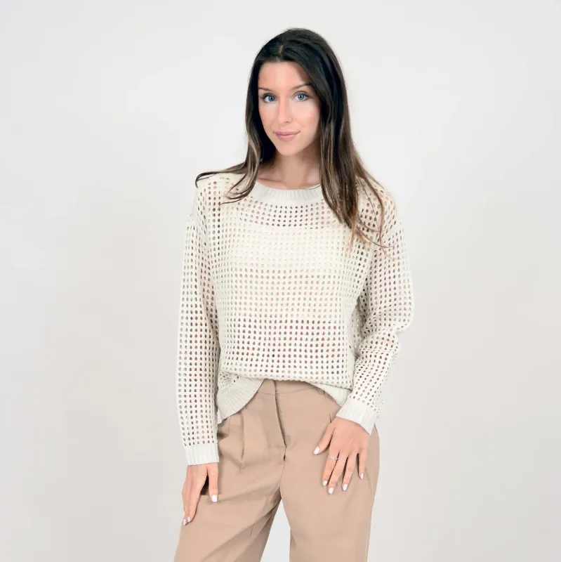 55S061S1 Belinda long sleeve boat neck pull-over sweater