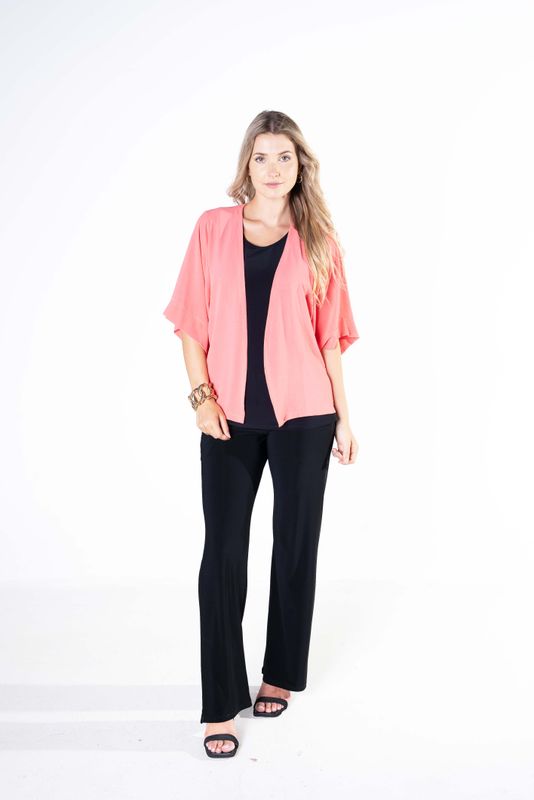 5454 Short sleeve open cardigan