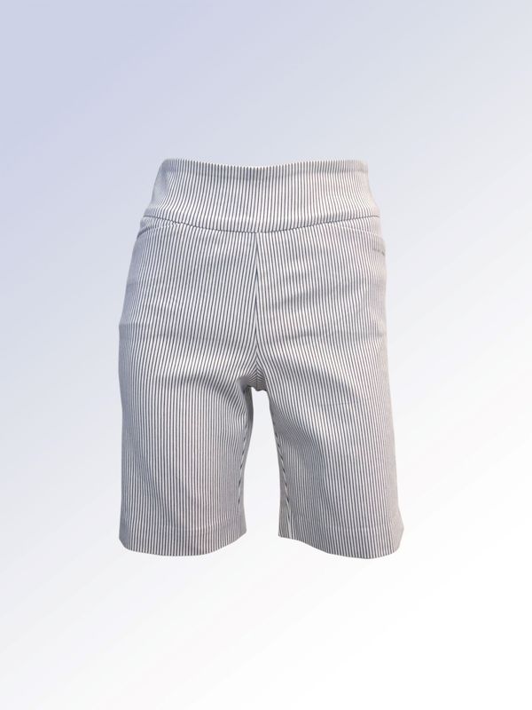 8465012 Pin striped bermuda shorts