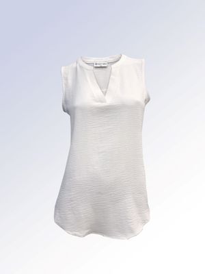 8464002 V-neck sleeveless blouse