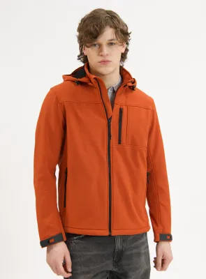 7468299 Men&#39;s softshell bonded mesh jacket