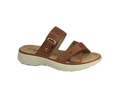2255662 Ladies flat sandal w/adjustable velcro