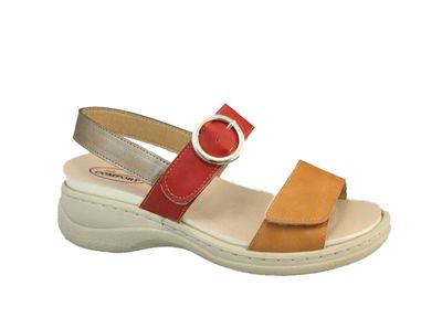 2255680 Ladies velcro/buckle sandal w/removable footbed