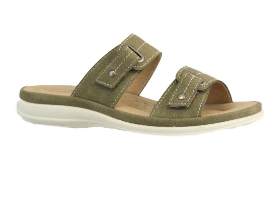 2255678 Ladies 2 strap velcro adjustable sandal