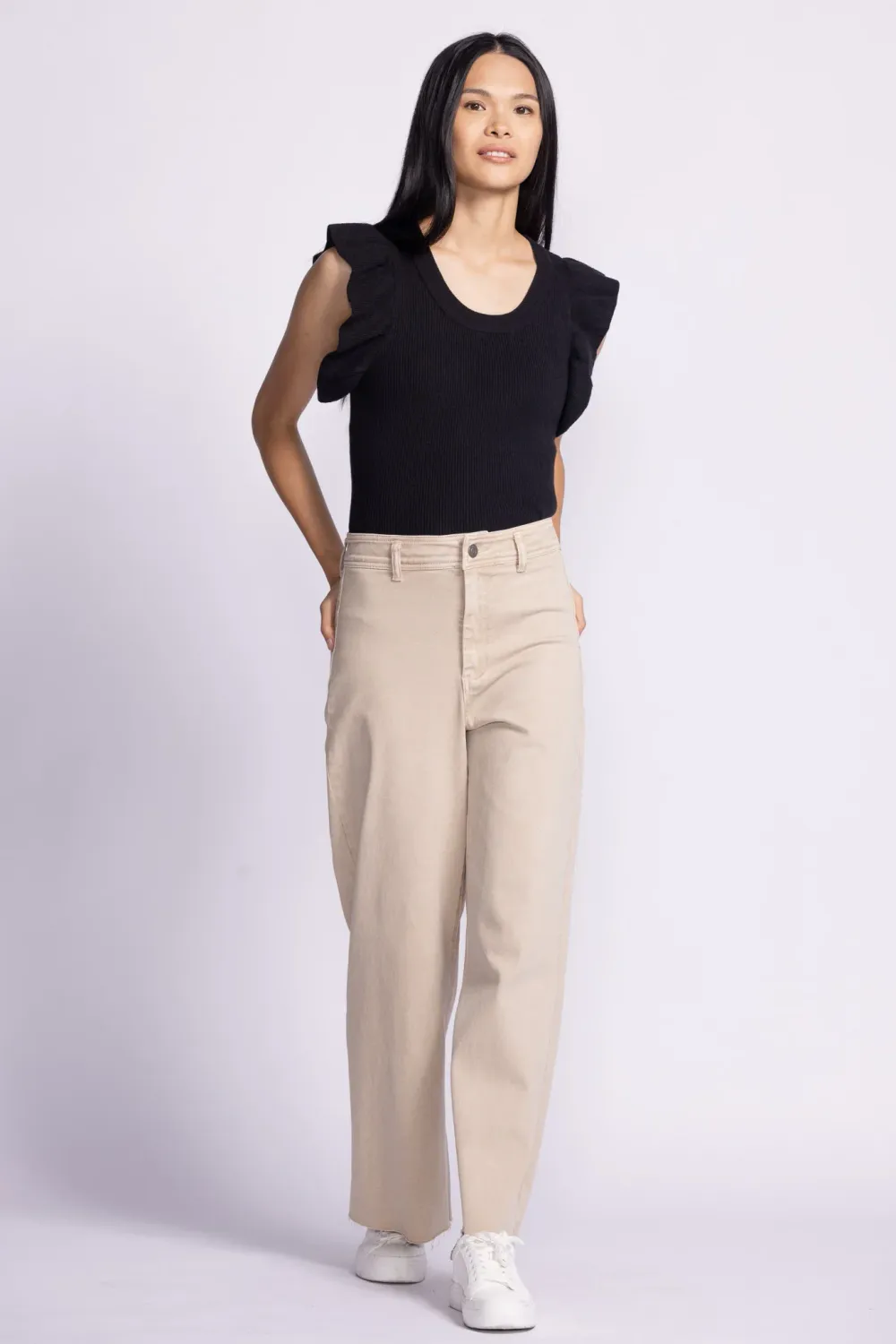 PA-2526 Wide leg Mallory denim