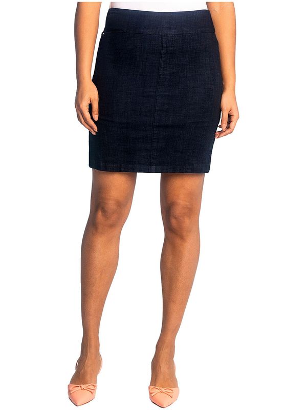 2903-6818-00 pull on light weight stretch denim jean skort