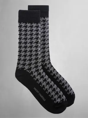 75550 Men&#39;s cotton blend printed dress sock