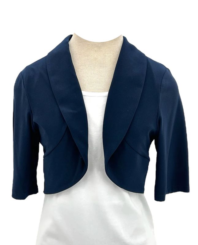 8063 Ladies 3/4 sleeve short open bolero