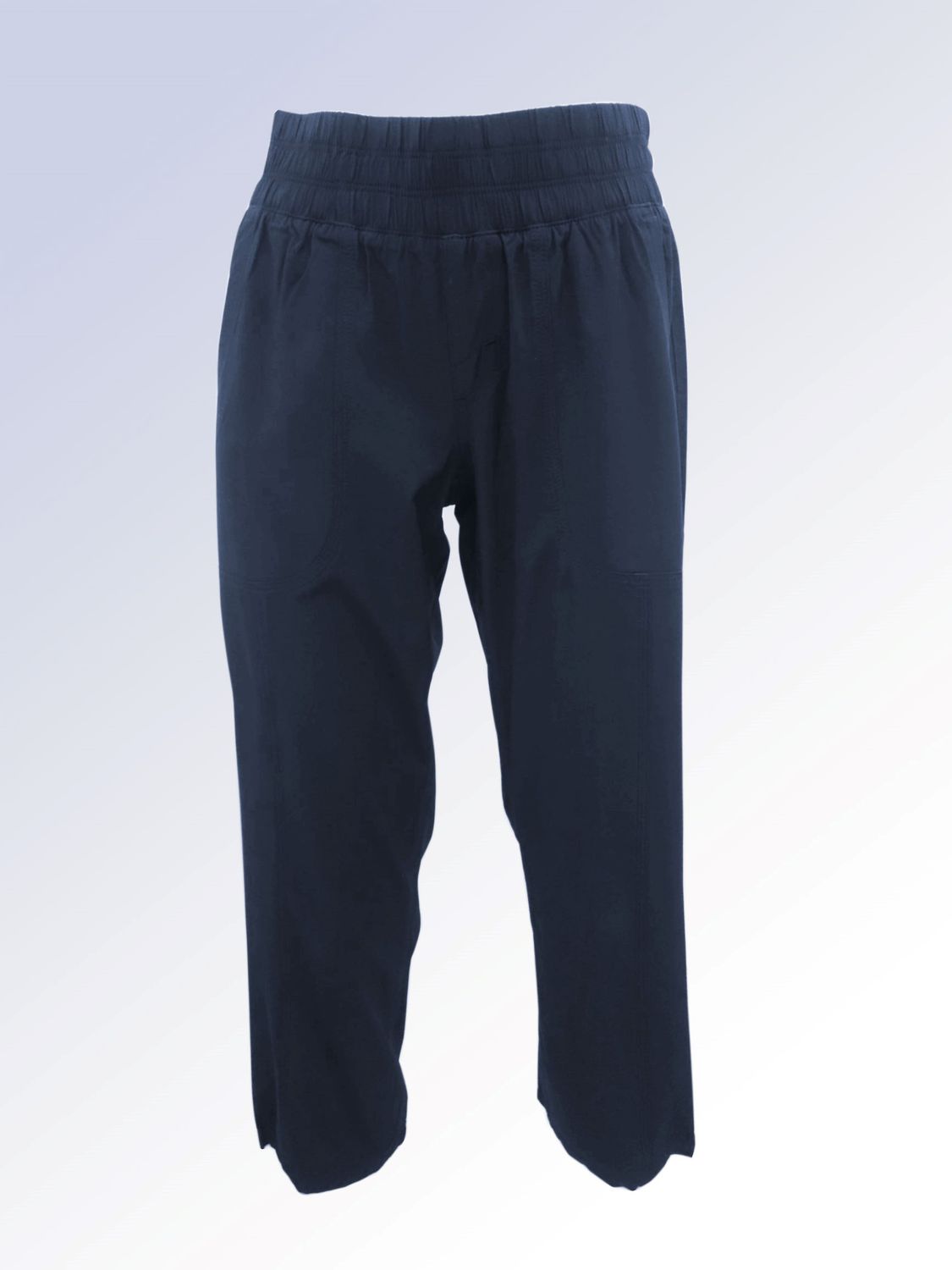 8466002 Elastic waist capri w/pockets