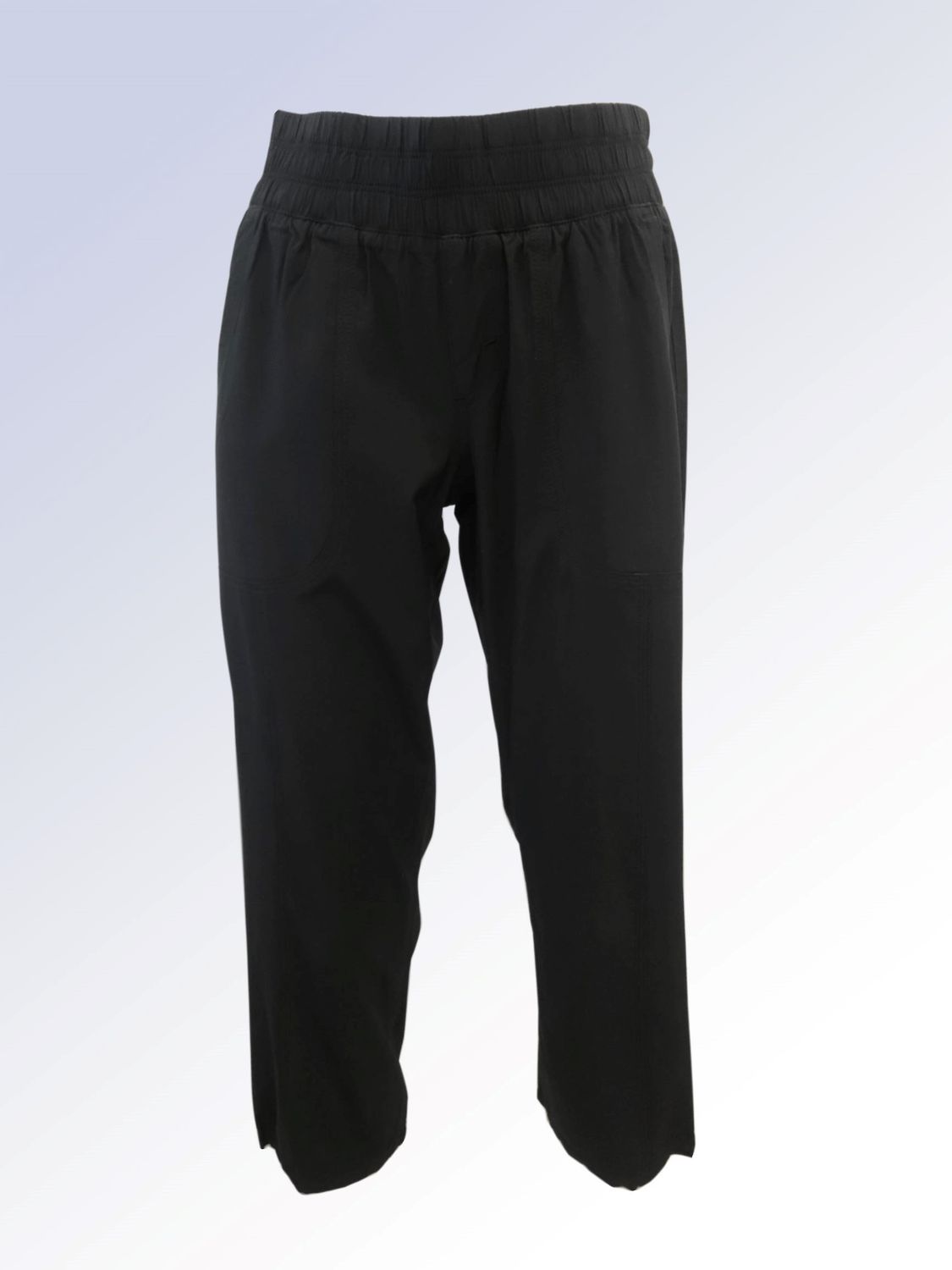 8466002 Elastic waist capri w/pockets