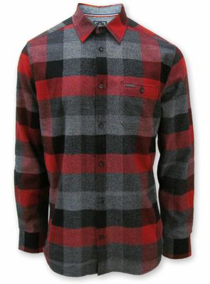 7564567 checkered light brushed flannel button long sleeve shirt