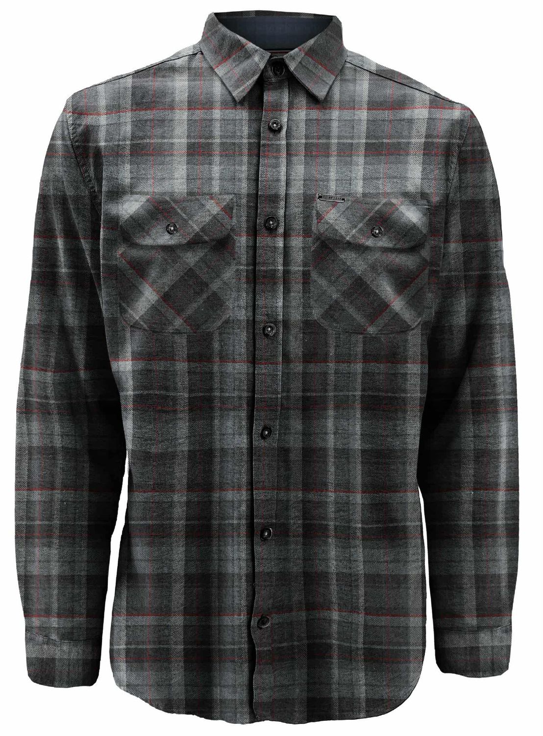 7564544 Checkered cotton blend light brushed flannel shirt