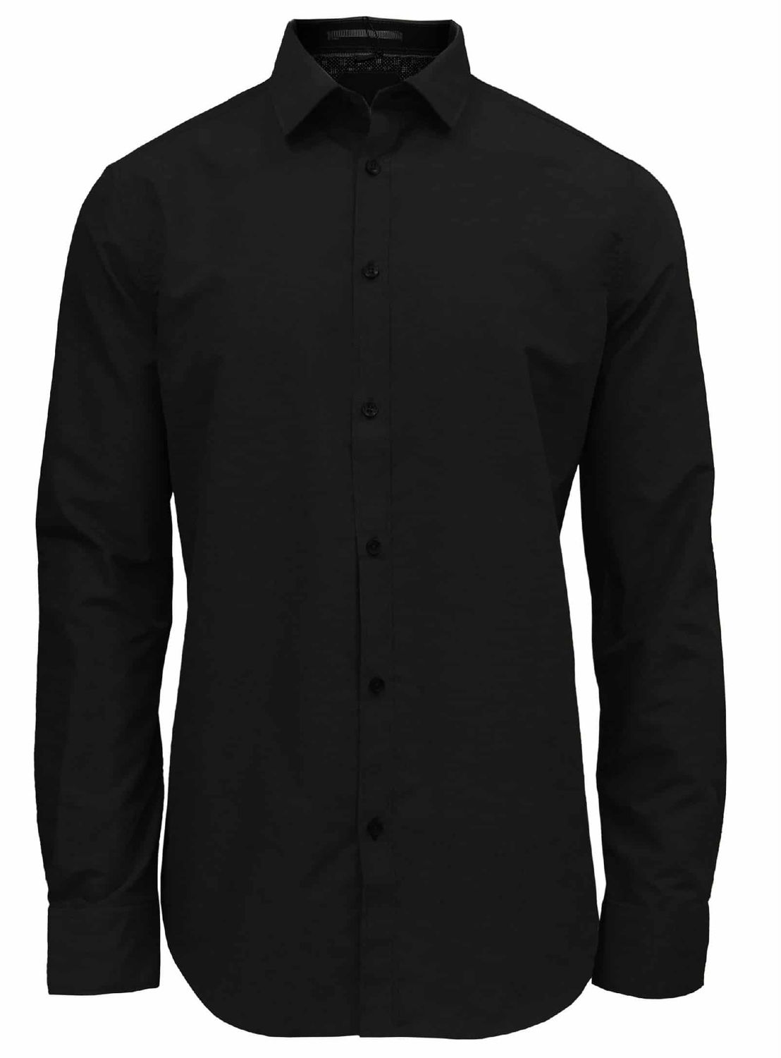 7564195 Men&#39;s easy care long sleeve poly/cotton solid button shirt