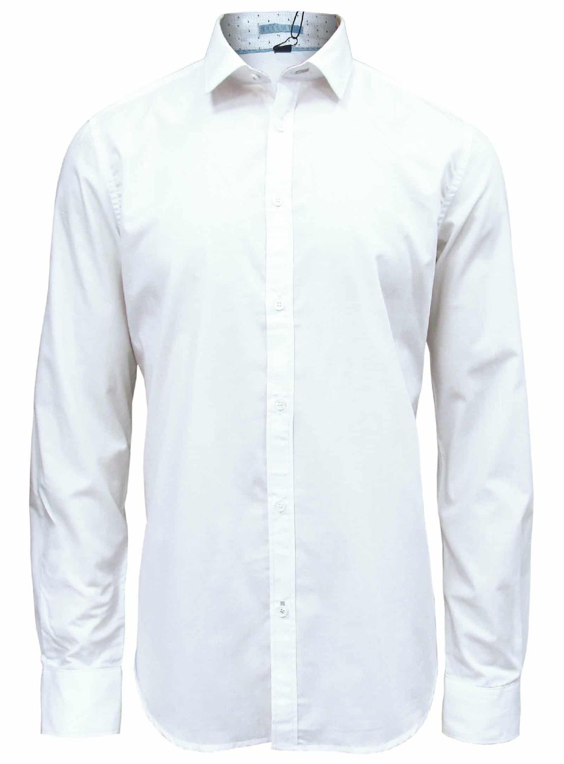 7564195 Men&#39;s easy care long sleeve poly/cotton solid button shirt