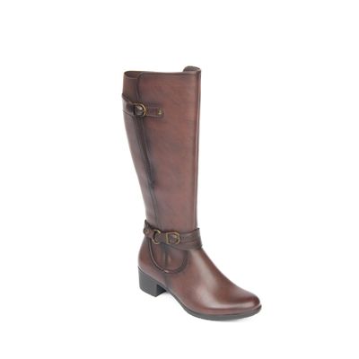 KAYLA-9 Tall boot w/inside zip and 2 inch heel