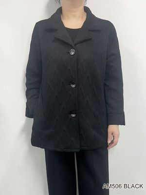 AM506 Chevron button 3/4 sleeve blazer/jacket