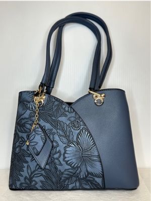 JE0623 Top zip tote w/3 compartments and extra crossbody strap