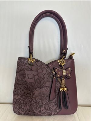 JE0885B Top zip purse w/2 compartments and extra crossbody strap
