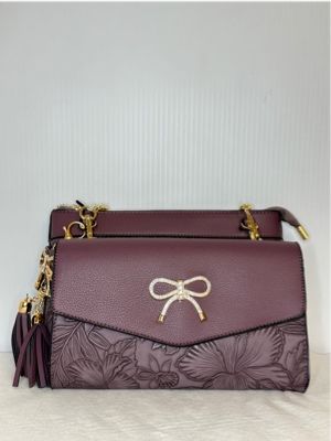 TO625 2 in 1 crossbody purse w/detachable clutch