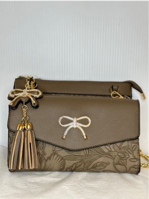TO625 2 in 1 crossbody purse w/detachable clutch