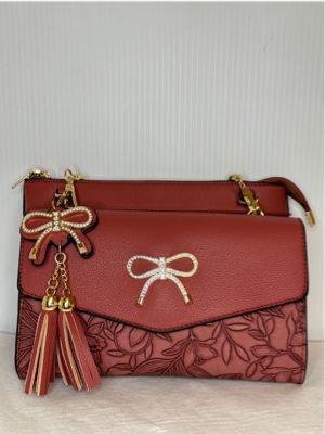 TO625 2 in 1 crossbody purse w/detachable clutch