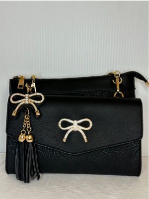 TO625 2 in 1 crossbody purse w/detachable clutch