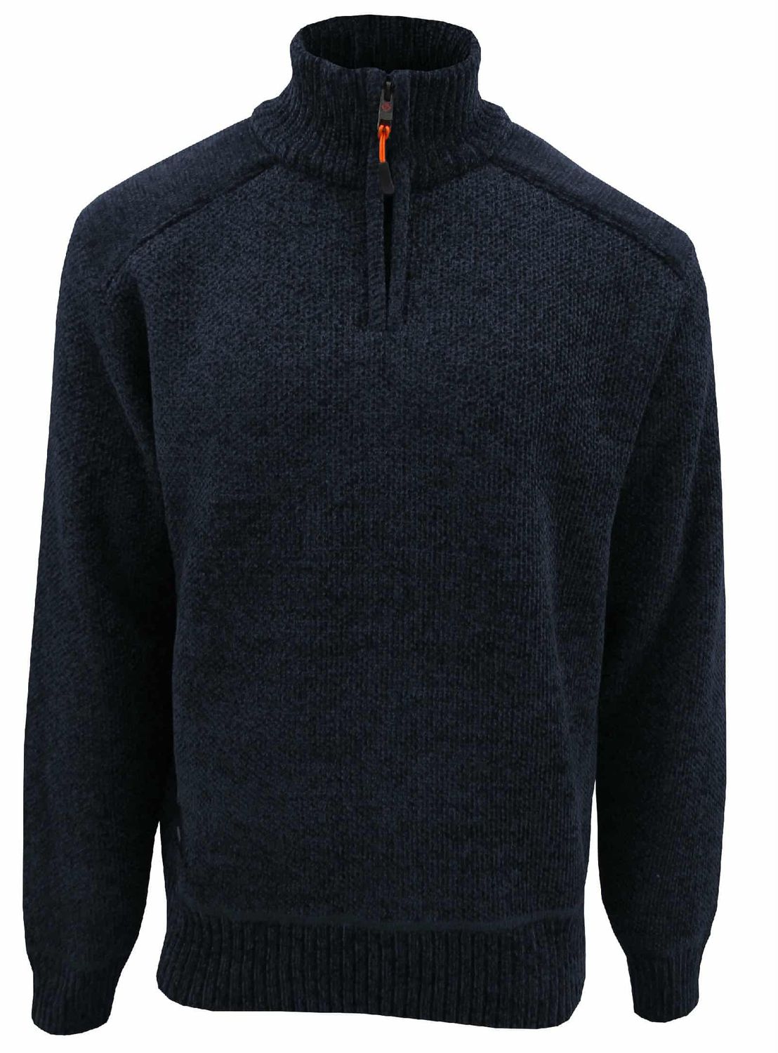 7568674 Men&#39;s mock neck 1/4 zip sweater w/soft fleece lining