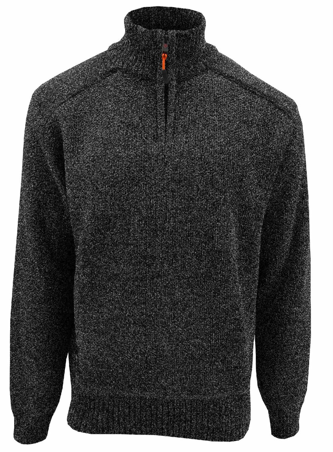 7568674 Men&#39;s mock neck 1/4 zip sweater w/soft fleece lining