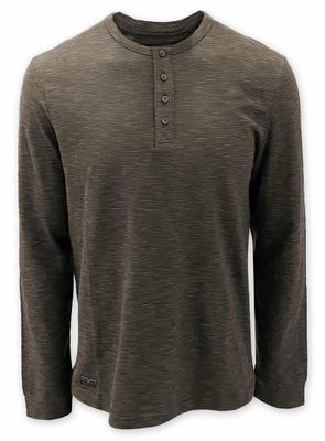 7361211 Men&#39;s long sleeve wide slub jersey top