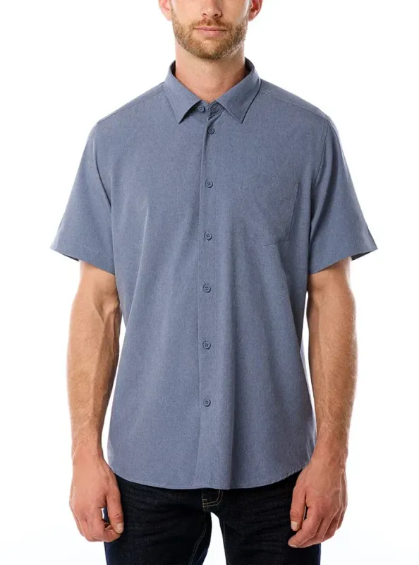 B11604  Men's short sleeve button shirt