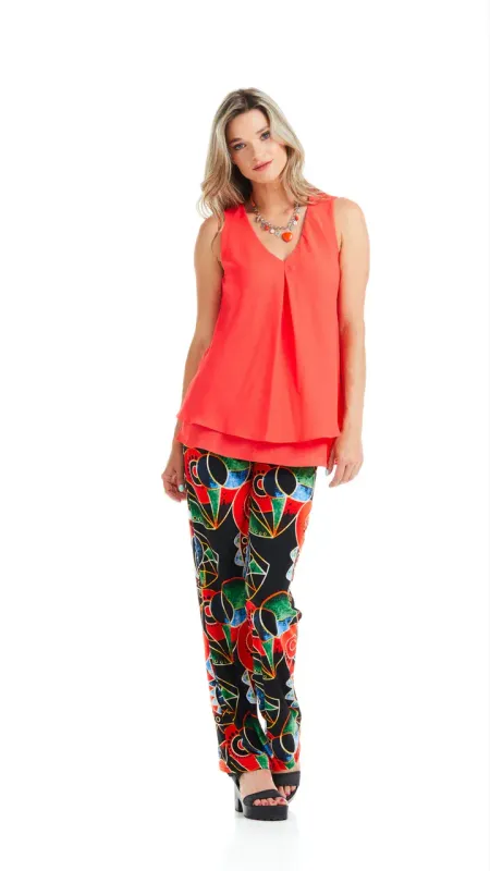 TF2 Ladies chiffon sleeveless blouse